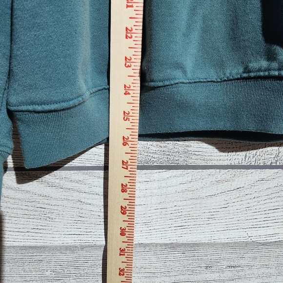 Vintage Baxter and Wells Teal Embroidered Sweatshirt Size XL - Picture 7 of 7